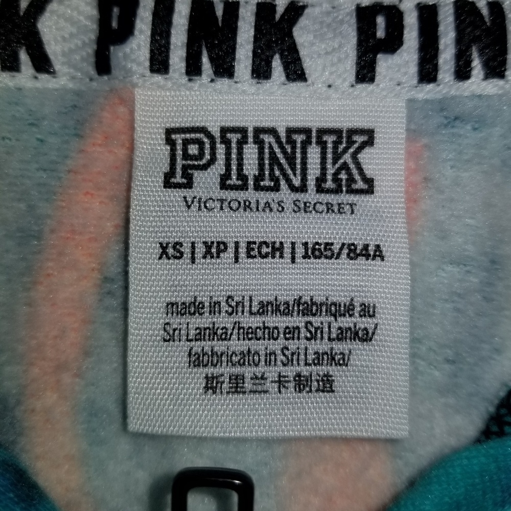 Victoria Secrets Pink Tropical Full Zip Hoodie (A2) - Picture 4 of 6